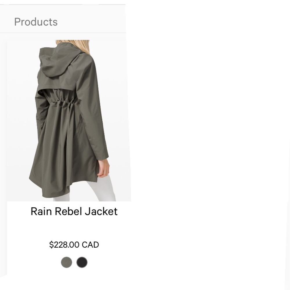 Lululemon Rain Rebel Coat Jacket Navy Blue New